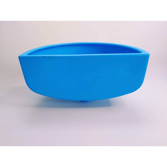 Varile Multifunktionales Kunststoff Ausgussbecken in Blau für Garten, Camping und Wohnmobile – Inklusive Haarsieb, Zubehör und robustem Design