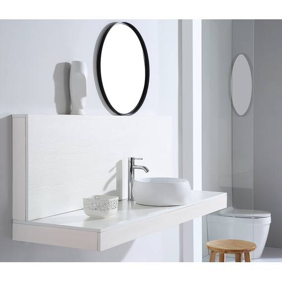 Eridanus Gefäß Waschbecken, Aufsatzwaschbecken rundes Vitreous Chinabecken, keramisches Waschbecken für Garderobe, Badezimmer Waschbecken, Waschtischunterschrank, Weißer Glanz - 390 x 390 x 160mm