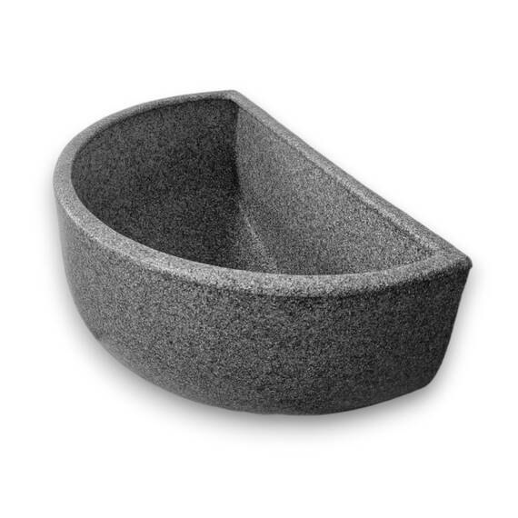 Varile Multifunktionales Kunststoff Ausgussbecken in Granit/Steinoptik für Garten, Camping und Wohnmobile – Inklusive Haarsieb, Zubehör und robustem Design