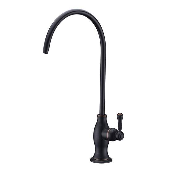 Trinkwasseraufbereiter-Wasserhahn, Delle Rosa Wasserhahn, kommerzielle Wasserfiltrationsarmatur für unter der Spüle, Wasserfiltersystem, ölgeriebene Bronze, Küchenbar, Spüle, Trinkwasserhahn