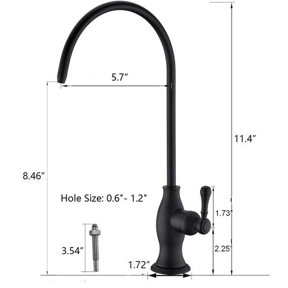 Trinkwasseraufbereiter-Wasserhahn, Delle Rosa Wasserhahn, kommerzielle Wasserfiltrationsarmatur für unter der Spüle, Wasserfiltersystem, ölgeriebene Bronze, Küchenbar, Spüle, Trinkwasserhahn