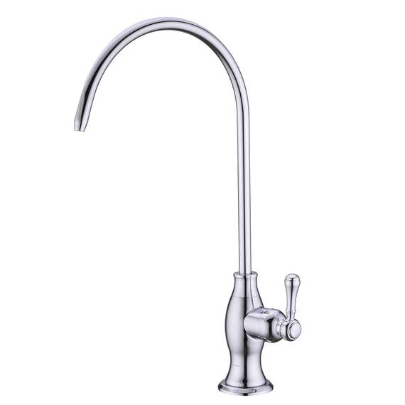 Delle Rosa Trinkwasseraufbereiter-Wasserhahn, kommerzielle Wasserfilter-Armaturen für Unterspüle, Wasserfiltersystem, modernes bestes Messing, Küche, Bar, Spüle, Trinkwasserhahn, Chrom, kein Luftspalt