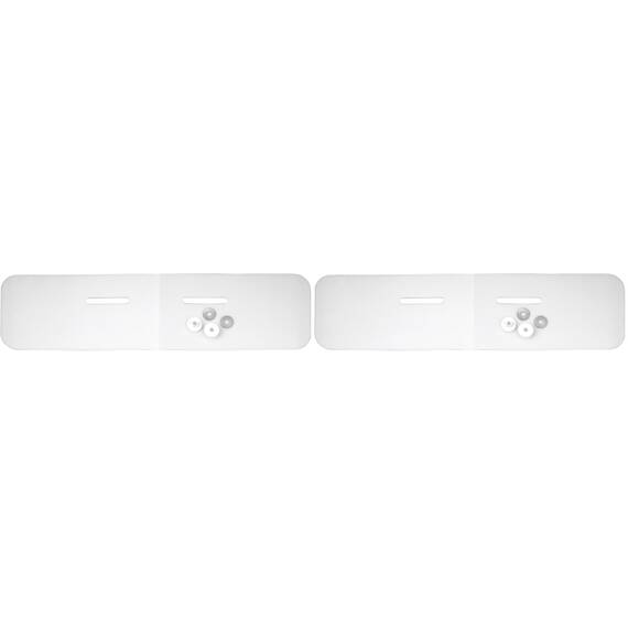 Cornat Schallschutz-Set für Wand-WC - Geräuschreduktion Inklusive - Einfache Installation - Für maximale Breite von 750mm - Weiß (Packung mit 2)