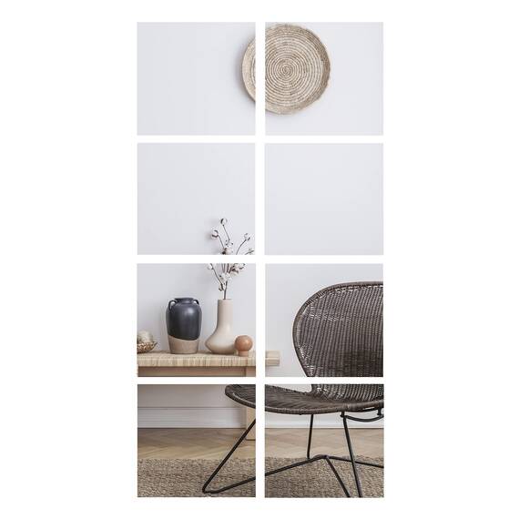BD ART Spiegel zum Kleben 8 Stück 30 x 30 cm - Dekorative Wandspiegel zum Aufkleben - Klebespiegel für die Wand Ganzkörper - Spiegelfliesen Selbstklebend - Spiegelwand Ohne Bohren für Tür & Schrank