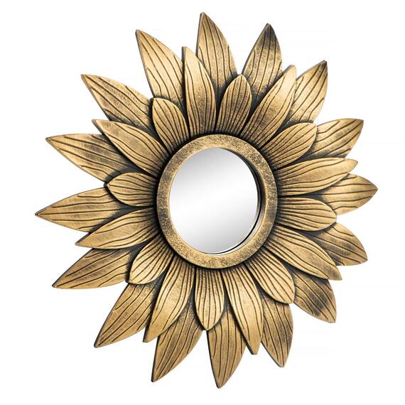 Kelly Miller Kleine goldene Spiegel-Sets für Wanddekoration, 3 Stück, tolle Wanddekoration für Wohnzimmer, Schlafzimmer und Esszimmer (BM013)