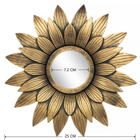 Kelly Miller Kleine goldene Spiegel-Sets für Wanddekoration, 3 Stück, tolle Wanddekoration für Wohnzimmer, Schlafzimmer und Esszimmer (BM013)