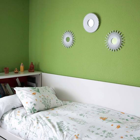 BONNYCO Spiegel Rund Weiß 3 Stück. Spiegel Klein Wanddeko Wohnzimmer, Haus, Schlafzimmer. Wandspiegel zum Aufhängen Deko, Dekorative Wandspiegel Vintage. Originelles Geschenk für Frauen, Mama