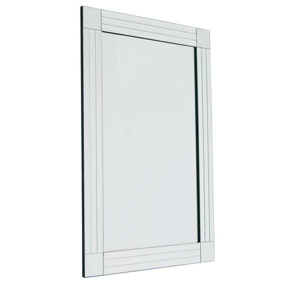 MirrorOutlet Silber Triple abgeschrägten Venezianischer Wandspiegel 3 Ft X 2 Ft (91 x 61 cm)