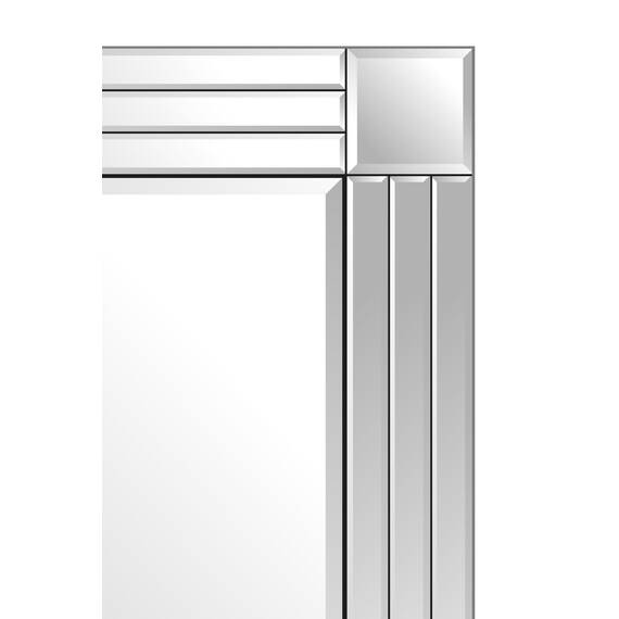 MirrorOutlet Silber Triple abgeschrägten Venezianischer Wandspiegel 3 Ft X 2 Ft (91 x 61 cm)