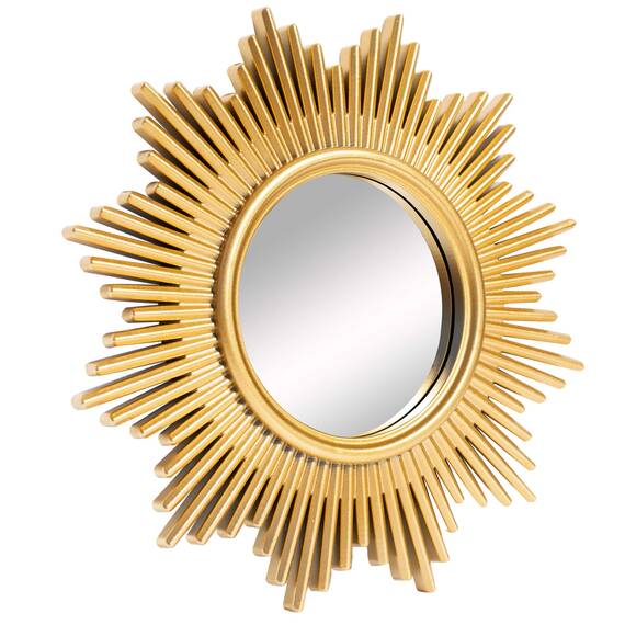 Kelly Miller Kleine runde Spiegel für Wanddekoration, 3er-Set, goldene Wanddekorationen für Wohnzimmer, Schlafzimmer & Badezimmer (MS018)