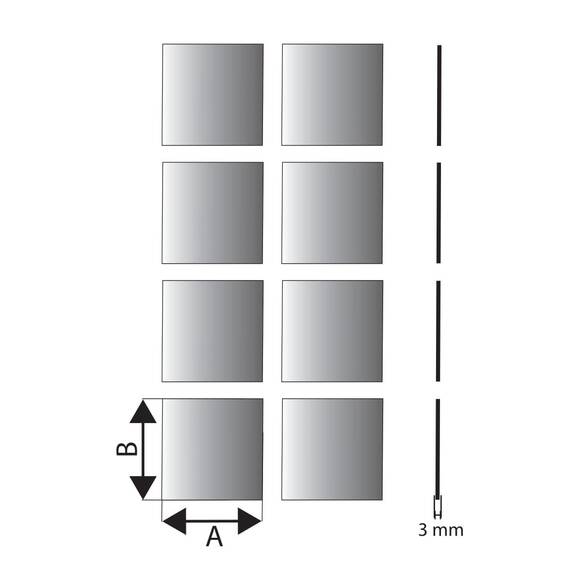 BD ART Dekorative Wandspiegel mit Facettenschliff Facettierte 8 Stück 20x20 cm Klebespiegel – Selbstklebende Spiegelfliesen ohne Bohren – Ganzkörperspiegel für Tür & Schrank