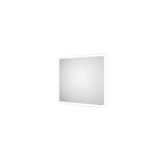Talos Moon Badspiegel mit Beleuchtung 40x45 cm Badezimmerspiegel mit LED Beleuchtung Spiegel mit Licht Lichtfarbe Neutralweiß umlaufender Aluminiumrahmen