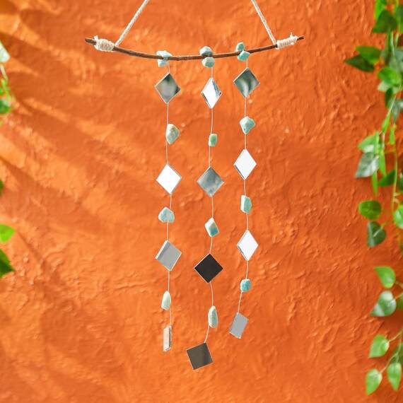 Deko-Spiegel, Bastelspiegel, Spiegelfliesen, quadratisch, 2,5 x 2,5 cm, 120 Stück Mosaik-Fliesen