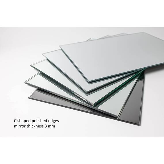 BD ART Spiegel zum Kleben 4 Stück 40 x 40 cm - Dekorative Wandspiegel zum Aufkleben - Klebespiegel für die Wand Ganzkörper - Spiegelfliesen Selbstklebend - Spiegelwand Ohne Bohren für Tür & Schrank