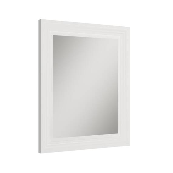MCS Großer Wandspiegel, moderner rechteckiger Spiegel, Heimdekoration für Wohnzimmer, Schlafzimmer oder Badezimmer, 66,5 x 82,5 cm, Weiß