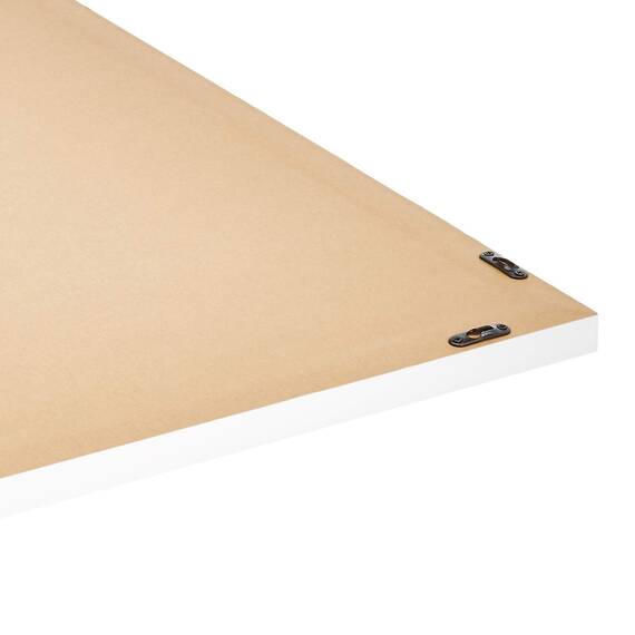 Amazon Basics Rechteckiger Wandmontage piegel, 60.9 x 91.4 cm, Standard-Rand, Weiß