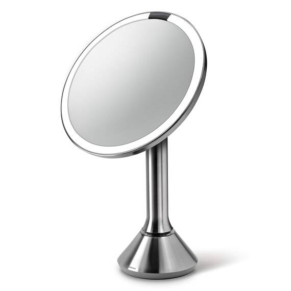 simplehuman, 20cm, Sensorspiegel, 5-fache Vergrößerung, gebürsteter Stahl, 5 Jahre Garantie