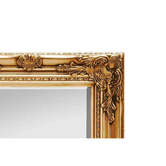 Rococo by Casa Chic - Goldener Shabby Chic Spiegel - Massivholz - Handgefertigt - Barock - 42x53 cm - Antik Gold