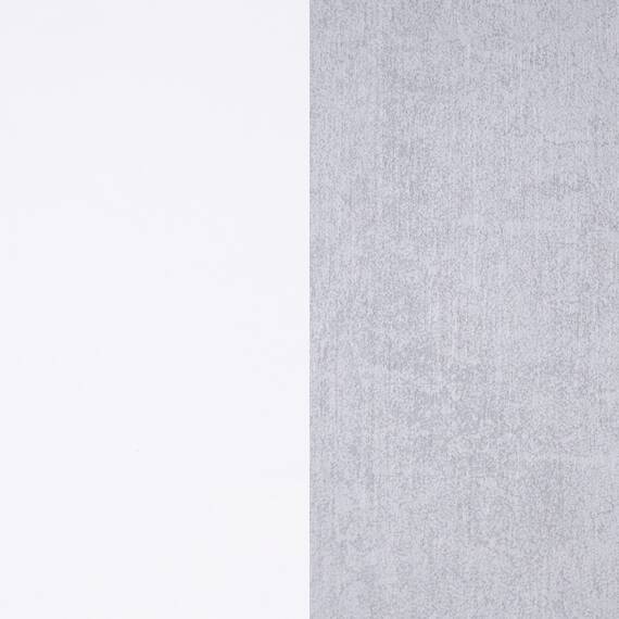 Habitdesign Flur mit Schublade und Spiegel, Eingangsschrank, Modell Tekkan, Ausführung in Artik Weiß und Zement, Maße: 75 cm (Breite) x 116 cm (Höhe) x 29 cm (Tiefe)