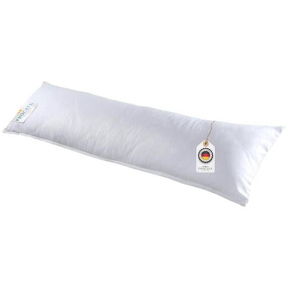 PROCAVE Feinflanell - Schutzbezug für Seitenschläfer-Kissen in der Größe 40 x 145 cm aus 100% Baumwolle - Made in Germany - Body Pillow waschbar - schützt das Kissen