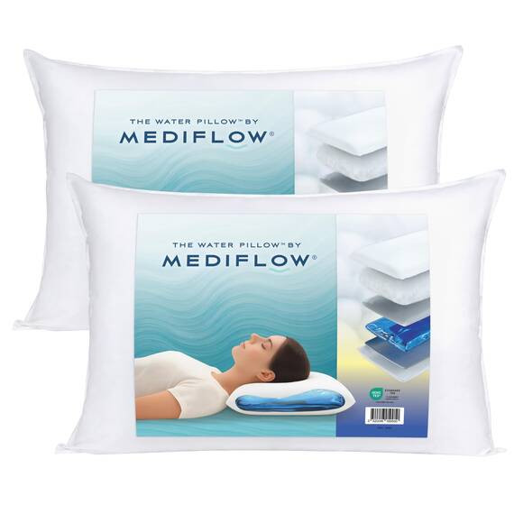 Mediflow 5205 Das Original Wasserkissen im Doppelpack 50x70cm, Weiß, 50 cm x 70 cm