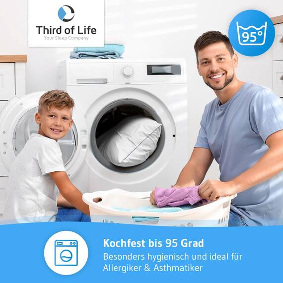 Kopfkissen 80x80 inSPIRO 2er Set, Ergonomisches Schlaf-Kissen von Schlafexperten entwickelt, 80 x 80 cm pillow für Seitenschläfer, Rückenschläfer, Bauchschläfer, Nackenstützkissen für Allergiker