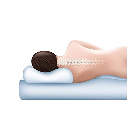 Todocama - Viskoelastisches Kissen, 120 cm Kern kompakt, doppelter Bezug mit Reißverschluss, Aloe-Vera-Gewebe, thermoregulierbar, anpassbar an den Hals.