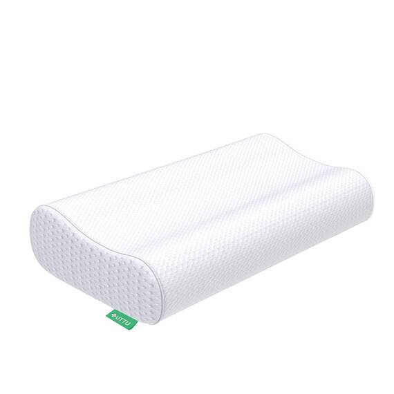 UTTU Memory Foam Kissen, Kopfkissen zur Linderung von Nackenschmerzen, Ergonomisches Nackenkissen Sandwichkissen, verstellbares Memory Schaum Kissen 60x35x13/11cm