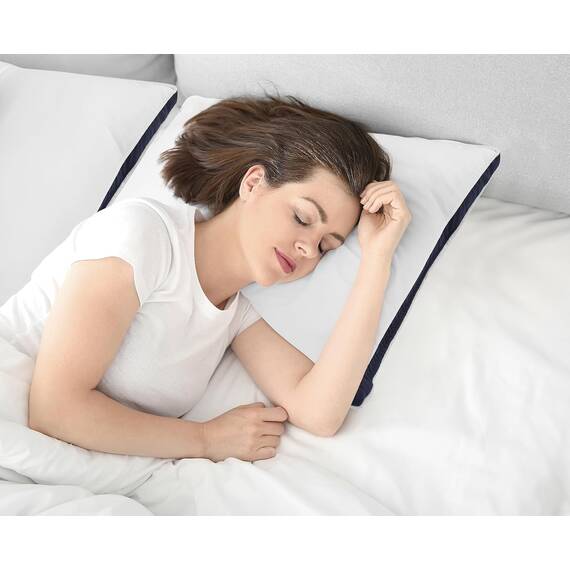 Utopia Bedding Kopfkissen (2er Set), 45 x 45 cm Schlafkissen, Gebürsteter Stoff Bezug Bettkissen, Premium Qualität Weich et Atmungsaktiv Kissen (Marineblau)