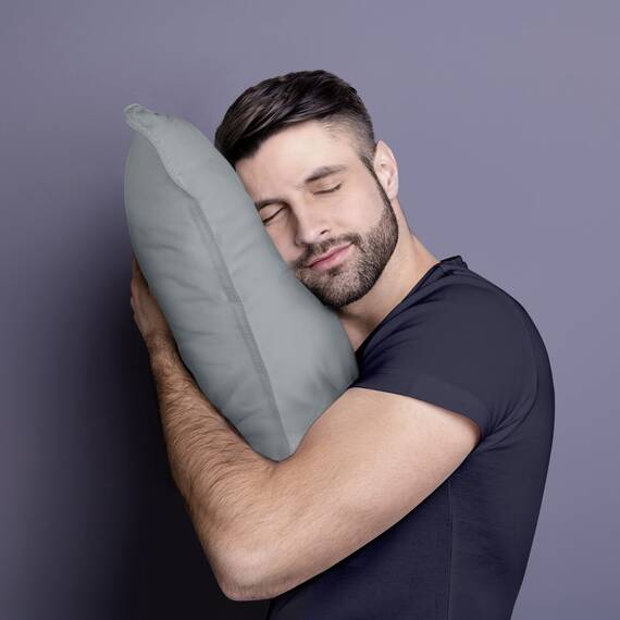 Utopia Bedding KopfKissen (2er Set), 65 x 65 cm Schlafkissen, Atmungsaktiv et Weich Kissen (Grau)