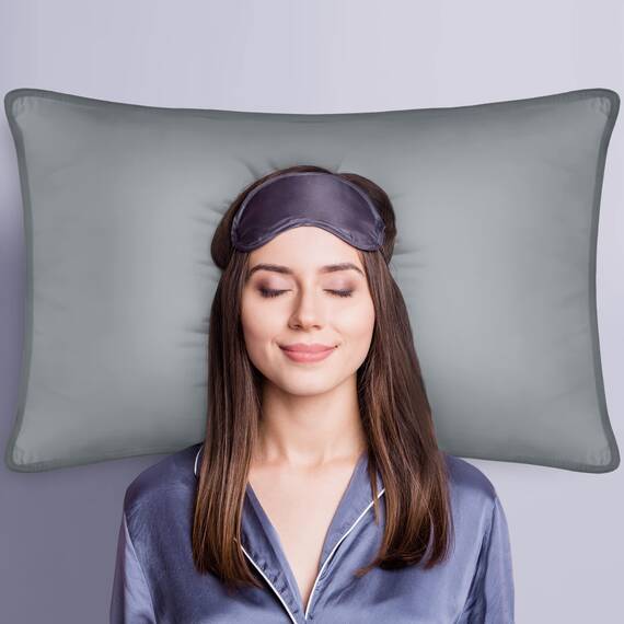Utopia Bedding KopfKissen (2er Set), 50 x 70 cm Schlafkissen, Atmungsaktiv et Weich Kissen (Grau)