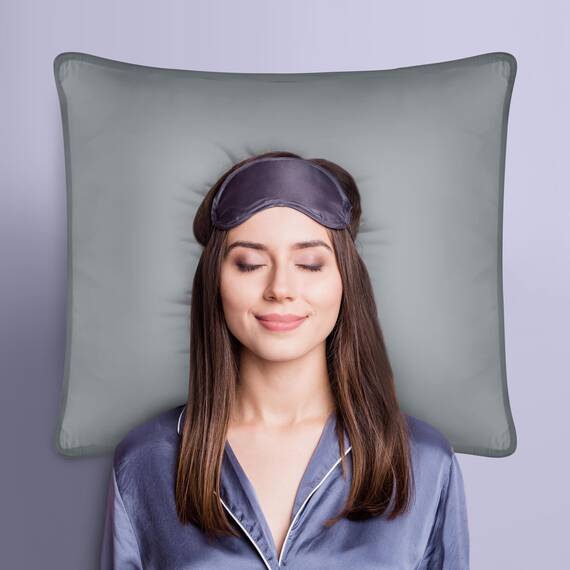 Utopia Bedding KopfKissen (2er Set), 60 x 60 cm Schlafkissen, Atmungsaktiv et Weich Kissen (Grau)