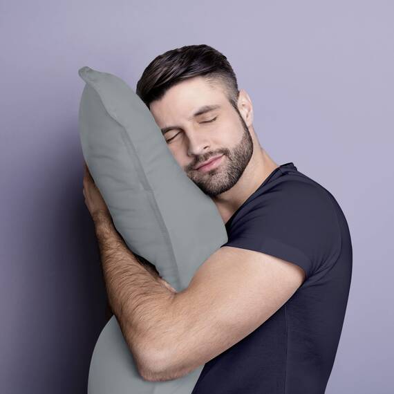 Utopia Bedding KopfKissen (2er Set), 50 x 70 cm Schlafkissen, Atmungsaktiv et Weich Kissen (Grau)