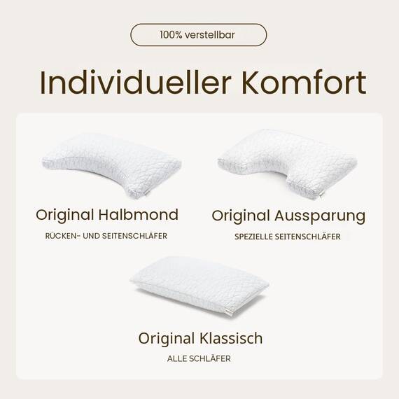 Geschreddertes Memory-Foam-Kissen mit Bambusbezug von Coop Home Goods