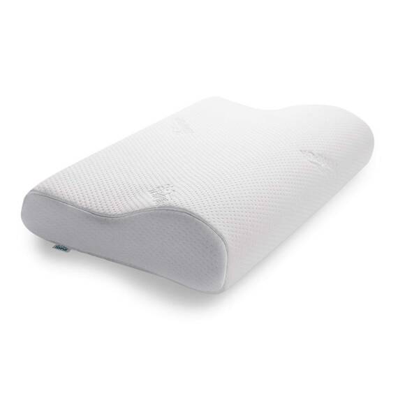 TEMPUR Original Schlafkissen Memory Foam, ergonomisches Nackenstützkissen für Seiten- und Rückenschläfer, Liegefühl fest, L (50 x 31 x 11.5/8.5 cm), Weiß