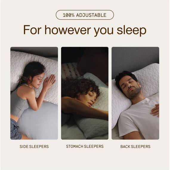 Geschreddertes Memory-Foam-Kissen mit Bambusbezug von Coop Home Goods