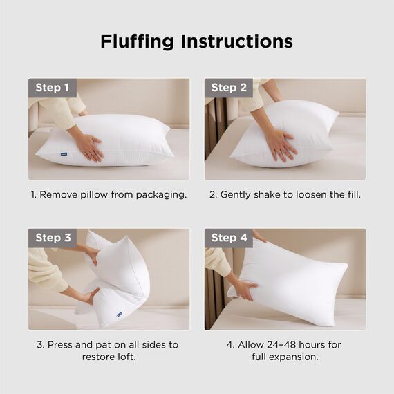 BEDSURE Standard-Kissen zum Schlafen, Bettkissen, Hotelqualität, weiche Daunen, Alternative Kissen, 2 Stück, hypoallergenes Kissen für Seiten- und Rückenschläfer (Standard, 50,8 x 66 cm, 2 Stück)