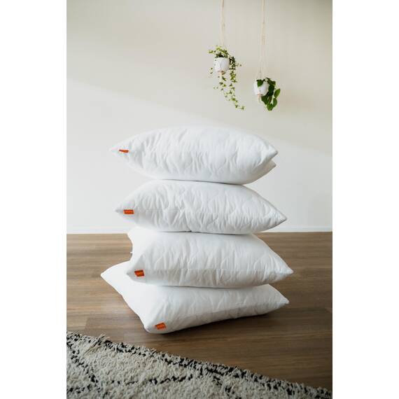 sleepling Kopfkissen 65x65 cm, Allergiker Kissen, waschbar, Made in EU, Ökotex, Schlafkissen 65 x 65, Bettkissen, Pillow, Komfort 100