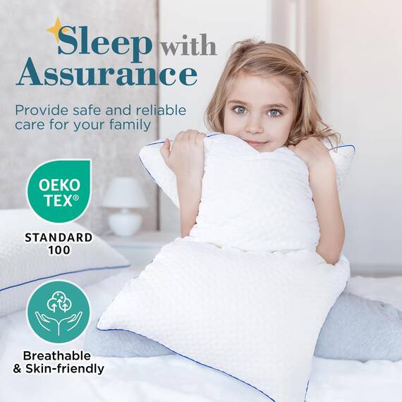 viewstar Nackenkissen aus Memory Foam, Nackenstützkissen weich, orthopädisches Kissen für nackenschmerzen, Schlafkissen Ergonomisches gelschaum Kopfkissen (50 x 76 cm)