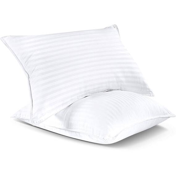 Utopia Bedding Premium Faser-Füllung für Betten aus Baumwolle, 2 Stück King weiß
