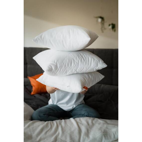 sleepling 2er Set Kopfkissen 60x60 cm, Allergiker Kissen, waschbar, Made in EU, Oeko-TEX, Schlafkissen 60 x 60, Bettkissen, Pillow, 2 Stück, Basic 100