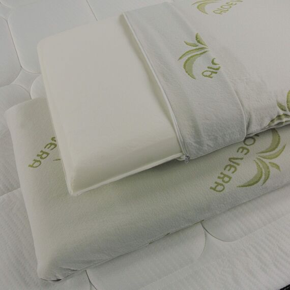 Baldiflex Emporio, 2 Kissen aus Memory-Schaum, Aloe Vera, Höhe 11 cm, weich