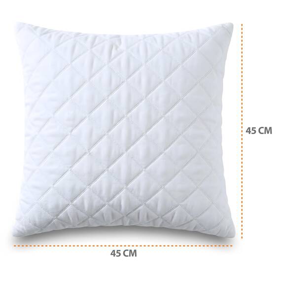 Amazinggirl Kopfkissen 45x45 cm - Kissen Allergiker Schlafkissen Polster Pillow Made in EU und Pillows for Sleeping 45 x 45 Bett Kissens für Schlafen Oeko-Tex Weiß