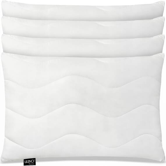 LILENO HOME Kopfkissen 30x40 (4er Set) – 95 °C waschbar, Oeko-Tex & Made in DE – Allergiker Kissen 30x40 für himmlischen Schlaf – Haut schmeichelndes & geruchsfreies Pillow