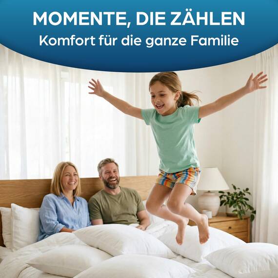 Flowen Kopfkissen 40x60 cm Kissen für Bett 40 x 60 2er Set Bettkissen Hypoallergene Anti-Milben Weiche Kissenfüllung mit Weicher Gesteppter Kopfkissenbezug 100% Polyester Schlafkissen