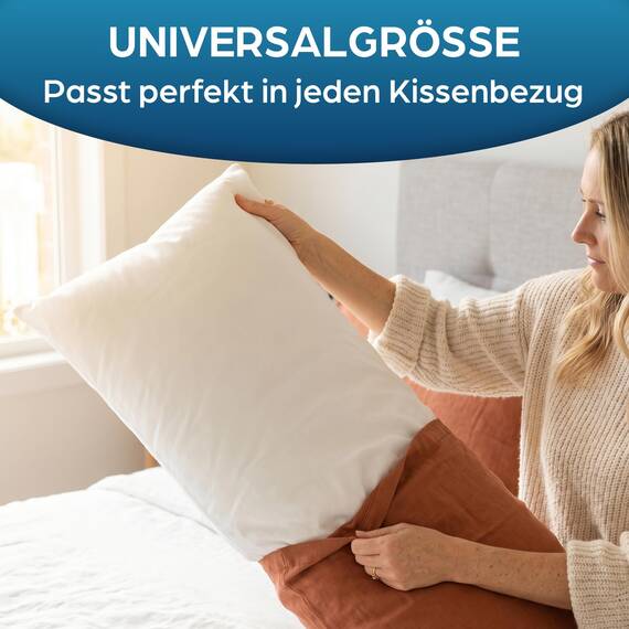 Flowen Seitenschläferkissen 40 x 145 cm Langes Kissen für Seitenschläfer Body Pillow 40x145 mit Mikrofaser-Füllung Hypoallergene Anti-Milben WeicheKopfkissenbezug 100% Polyester