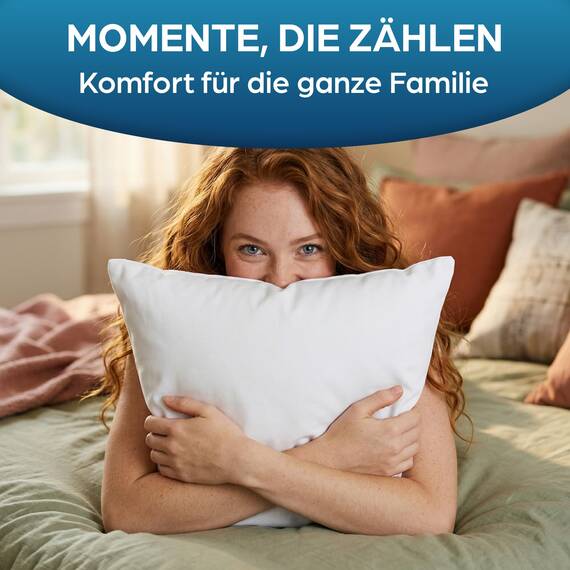 Flowen Kissen 30x30 Kopfkissen 2er Set für Sofa und Bett Innenkissen Hypoallergene Anti-Milben Kissenfüllung mit Weicher Gesteppter Kissenbezug 100% Polyester für Haus/Hotel