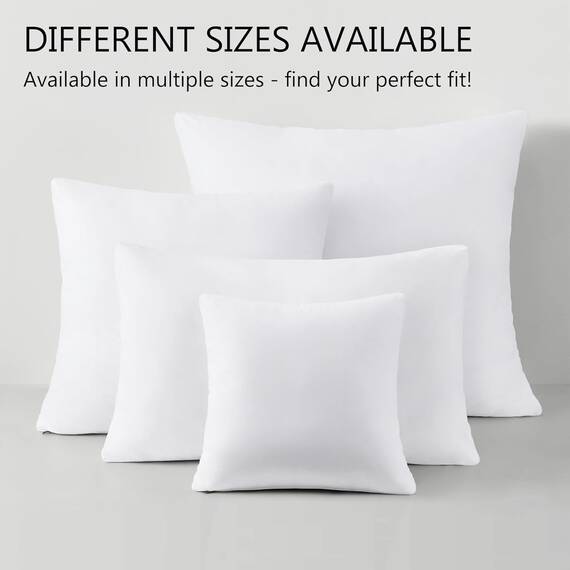 ACCURATEX Hybrid zerkleinertes Memory Foam Kopfkissen 2er Set, Kissen mit Mikrofaser Füllung & abnehmbarem Bezug, höhenverstellbares Bettkissen für Rücken, Bauchschläfer, waschbar, 65x65 cm, weiß
