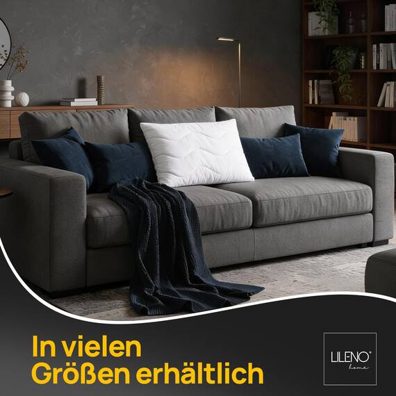 LILENO HOME Kopfkissen 30x40 (6er Set) – 95 °C waschbar, Oeko-Tex & Made in DE – Allergiker Kissen 30x40 für himmlischen Schlaf – Haut schmeichelndes & geruchsfreies Pillow