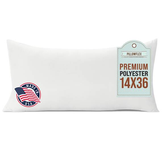 Pillowflex Polyester-Füllung, maschinenwaschbar, 35 x 90 cm, Kissenform-Einsatz.